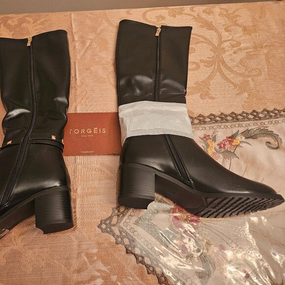 NWT Torgeis Destiny Black Riding Boots - Picture 5 of 12